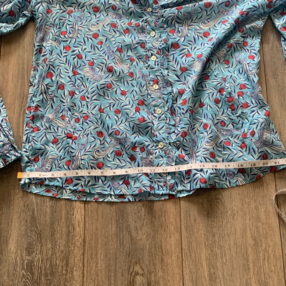 Banjanan Blue and Red Patterned Blouse - Picture 6 of 12